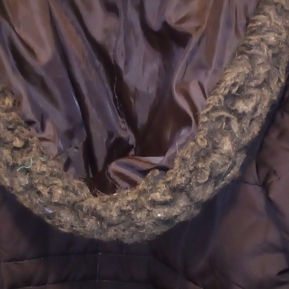 Faded Glory Hershey Brown Quilted Winter Hooded Jacket - Size XL (16-18) - Picture 12 of 15